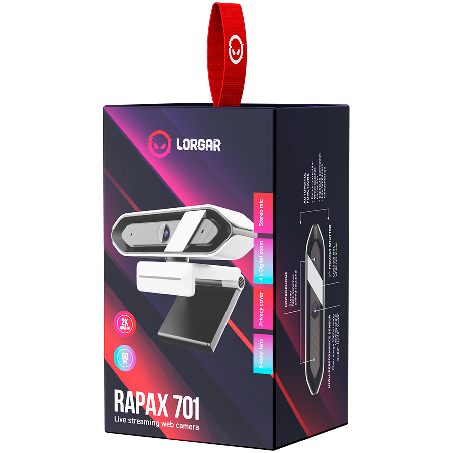 Lorgar Rapax 701 Webcam - White