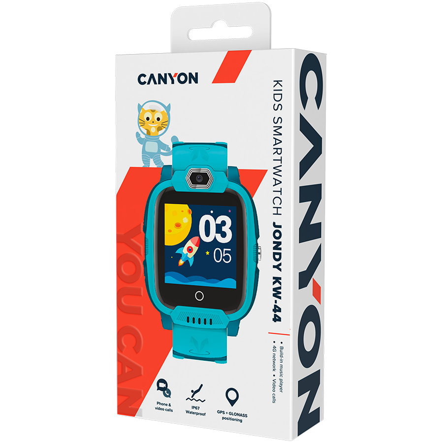Canyon Jondy KW-44 4G Kids Smart Watch - Green
