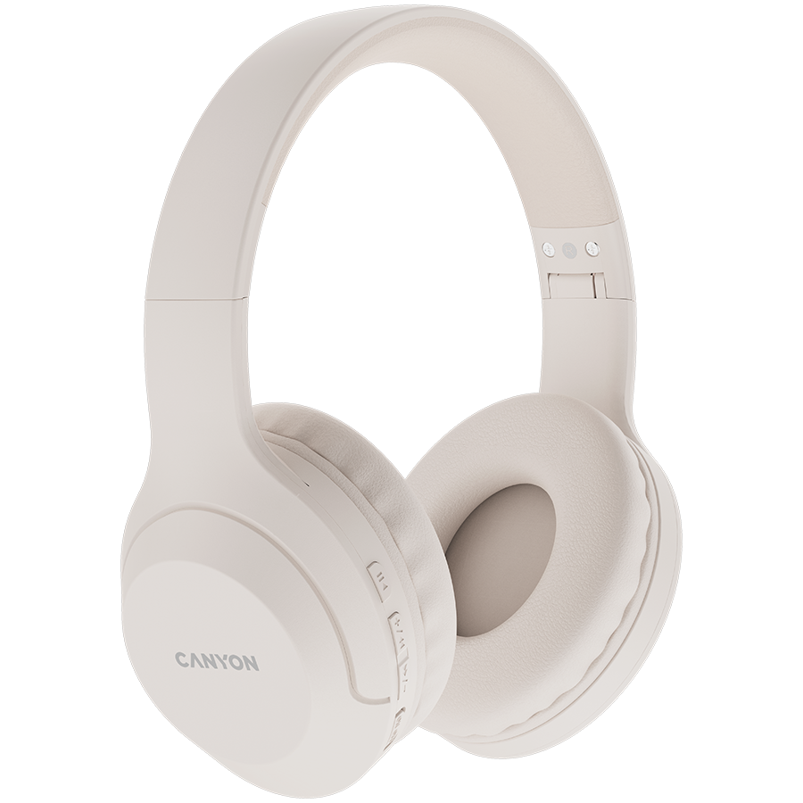 Canyon BTHS-3 Wireless Over-Ear Headphones - Beige