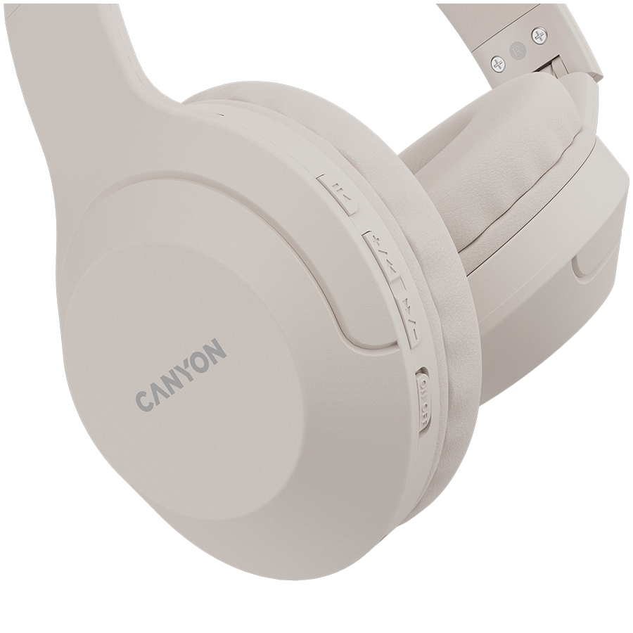 Canyon BTHS-3 Wireless Over-Ear Headphones - Beige