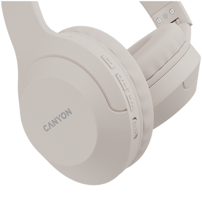 Canyon BTHS-3 Wireless Over-Ear Headphones - Beige