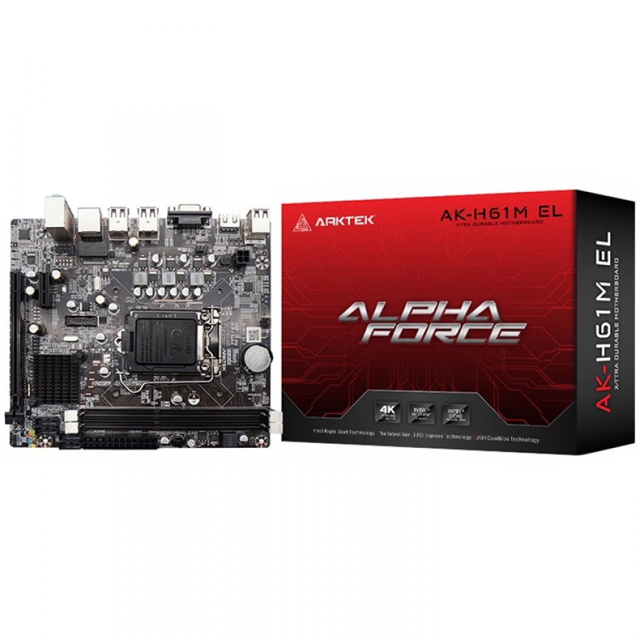 Arktek Intel H61 LGA1155 Micro-ATX DDR3 Motherboard