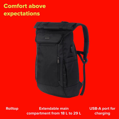 Canyon RT-7 Urban 17.3'' Backpack - Black