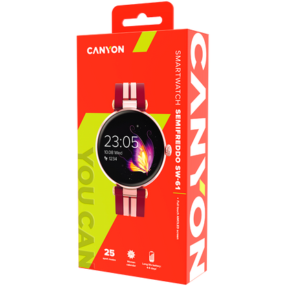 Canyon Semifreddo SW-61 Smart Watch - Rose Gold