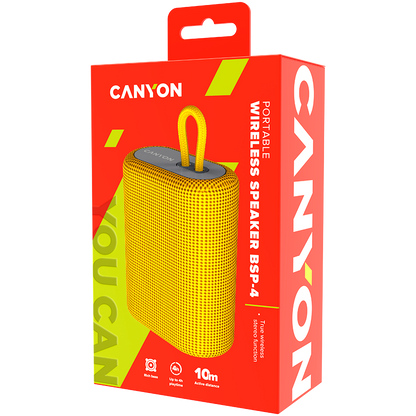Canyon Portable Wireless Speaker BSP-4 - Yellow