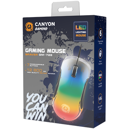 CANYON Braver GM-728 Gaming Mouse - Black