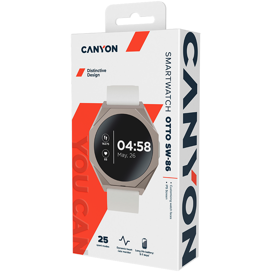 Canyon Otto SW-86 Smart Watch - Silver