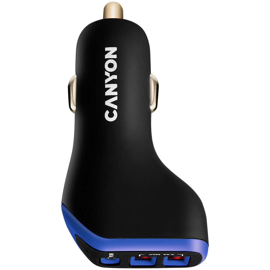 Canyon Car Charger PD 18W USB-C 2x USB-A