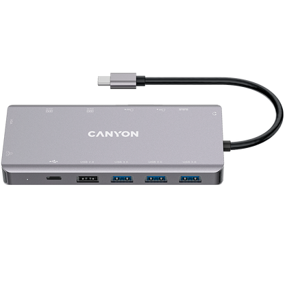Canyon DS-12 13-in-1 USB-C Hub 4K - Dark Grey