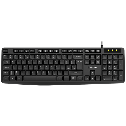 Canyon KB-1 EN Wired Keyboard - Black