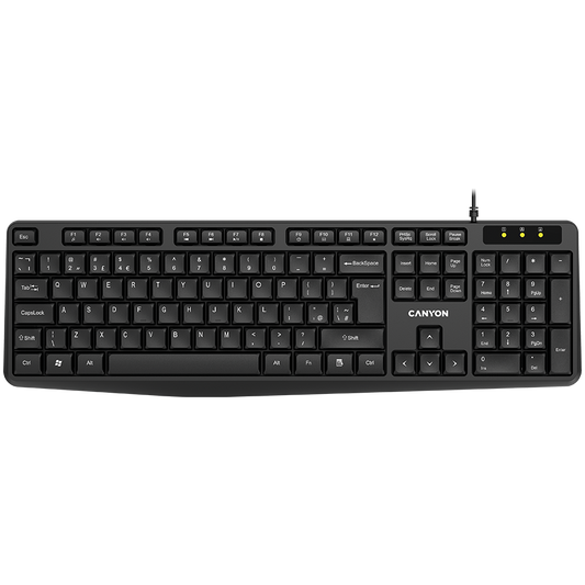 Canyon KB-1 EN Wired Keyboard - Black