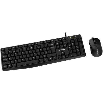 CANYON SET-1 EN Keyboard+Mouse Wired - Black