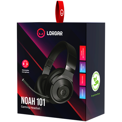 Lorgar Noah 101 Gaming Headset - Black