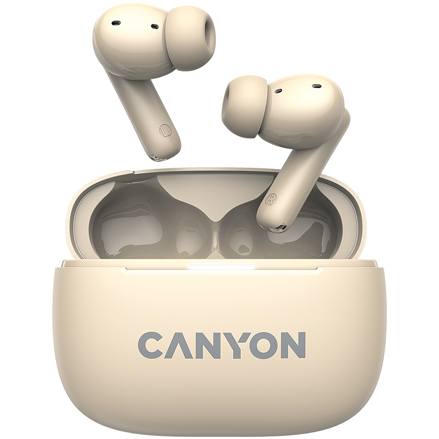 Canyon OnGo TWS-10 ANC+ENC True Wireless Earbuds - Beige