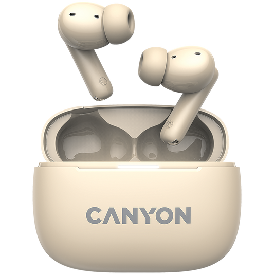 Canyon OnGo TWS-10 ANC+ENC True Wireless Earbuds - Beige
