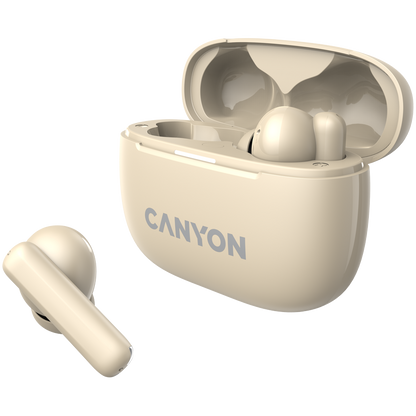 Canyon OnGo TWS-10 ANC+ENC True Wireless Earbuds - Beige