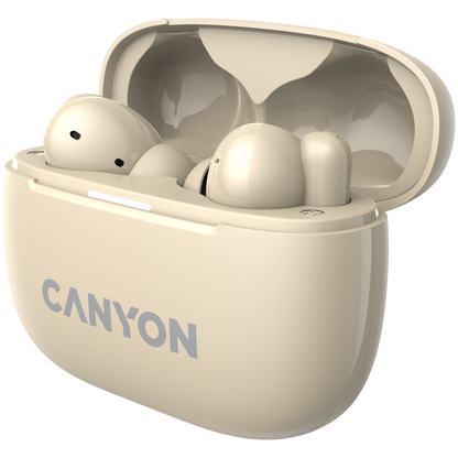 Canyon OnGo TWS-10 ANC+ENC True Wireless Earbuds - Beige