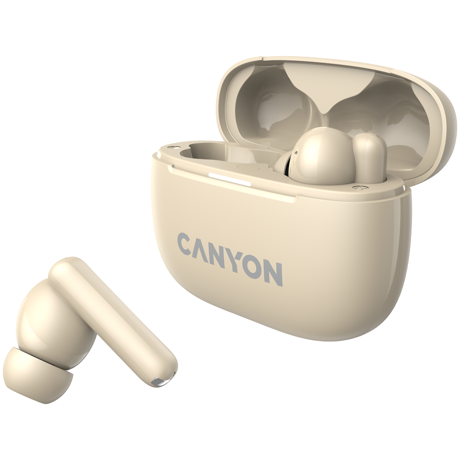 Canyon OnGo TWS-10 ANC+ENC True Wireless Earbuds - Beige