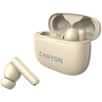 Canyon OnGo TWS-10 ANC+ENC True Wireless Earbuds - Beige