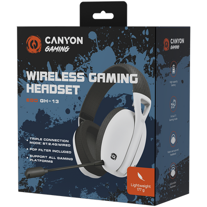 Canyon Wireless Gaming Headset Ego GH-13 - White