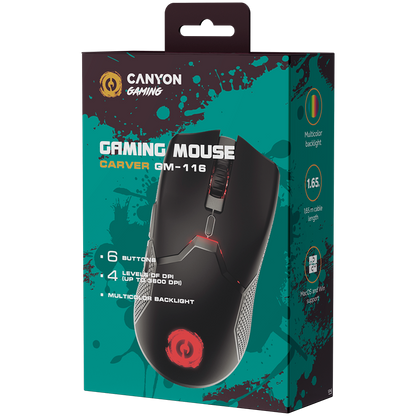 Canyon Carver GM-116 Gaming Mouse - Black