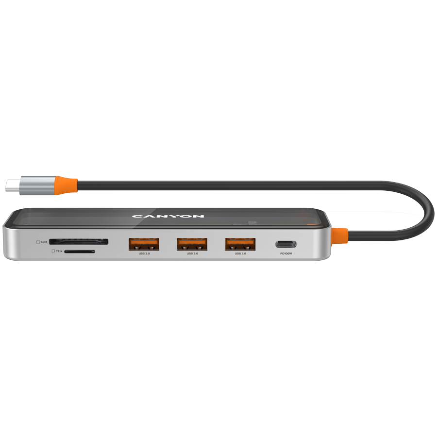 Canyon DS-13 7-in-1 USB-C Hub 4K - Space Grey