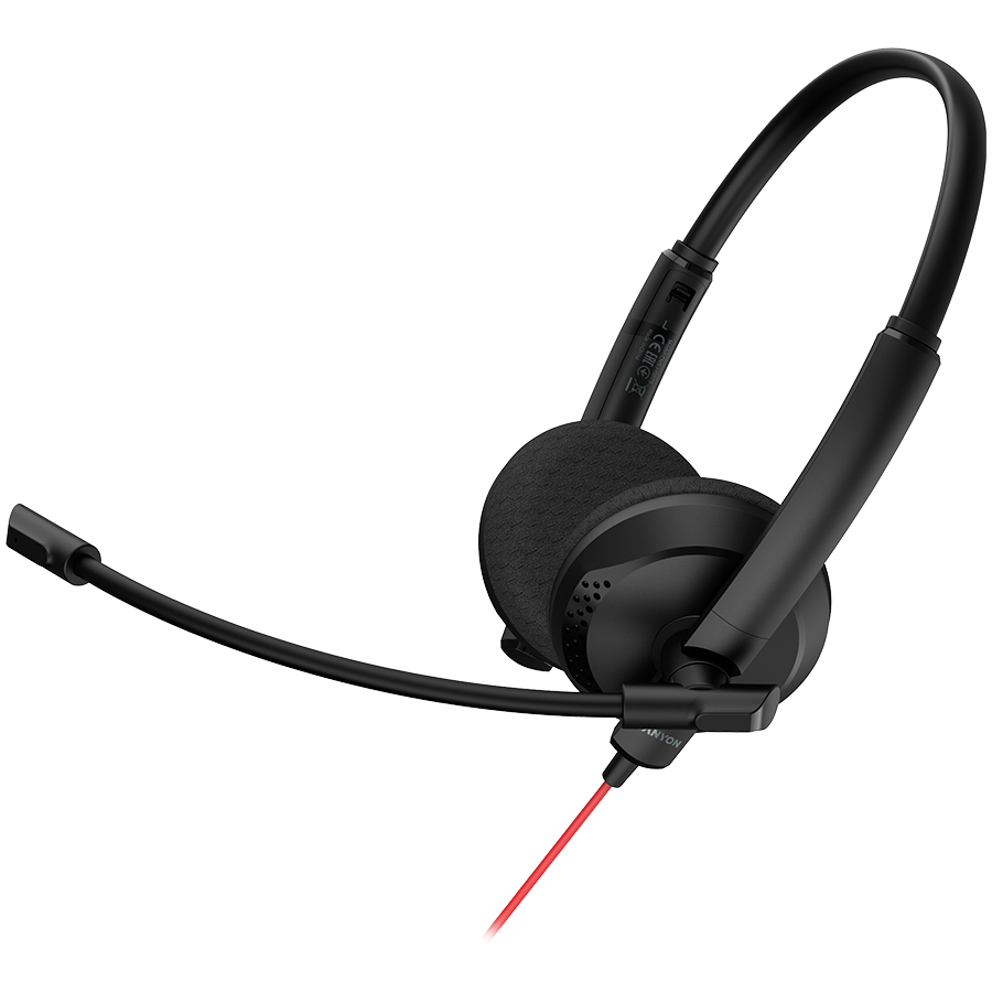 Canyon HS-07 Wired PC Conference Headset - Black