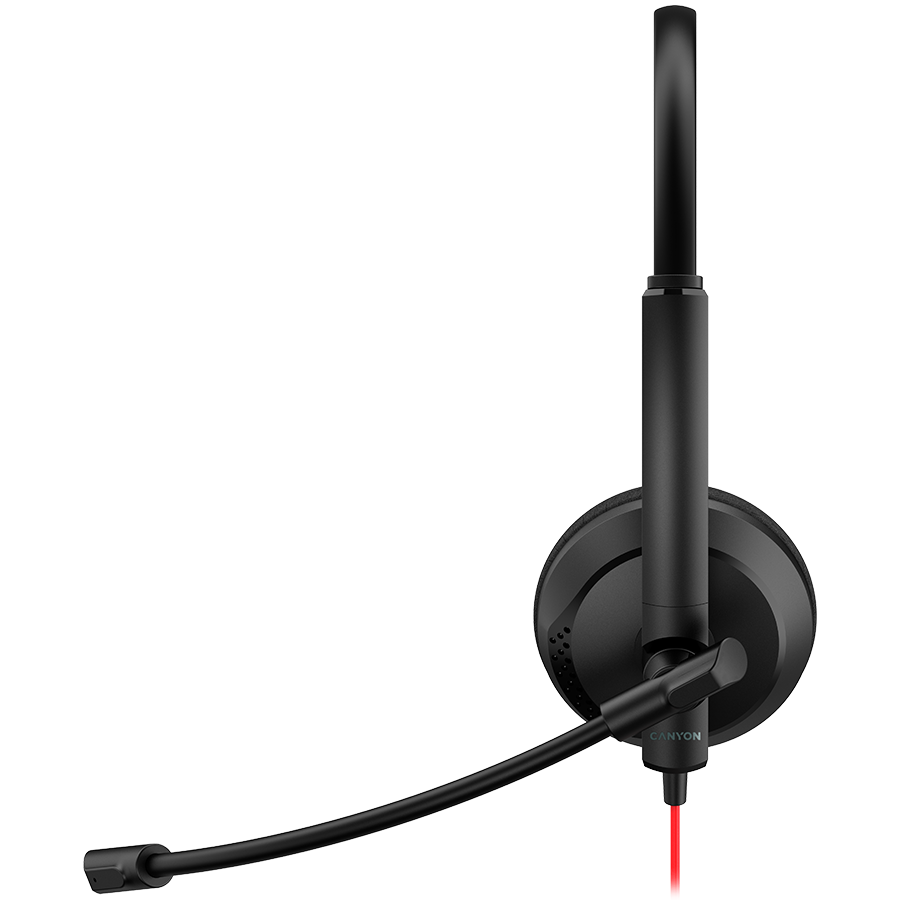 Canyon HS-07 Wired PC Conference Headset - Black