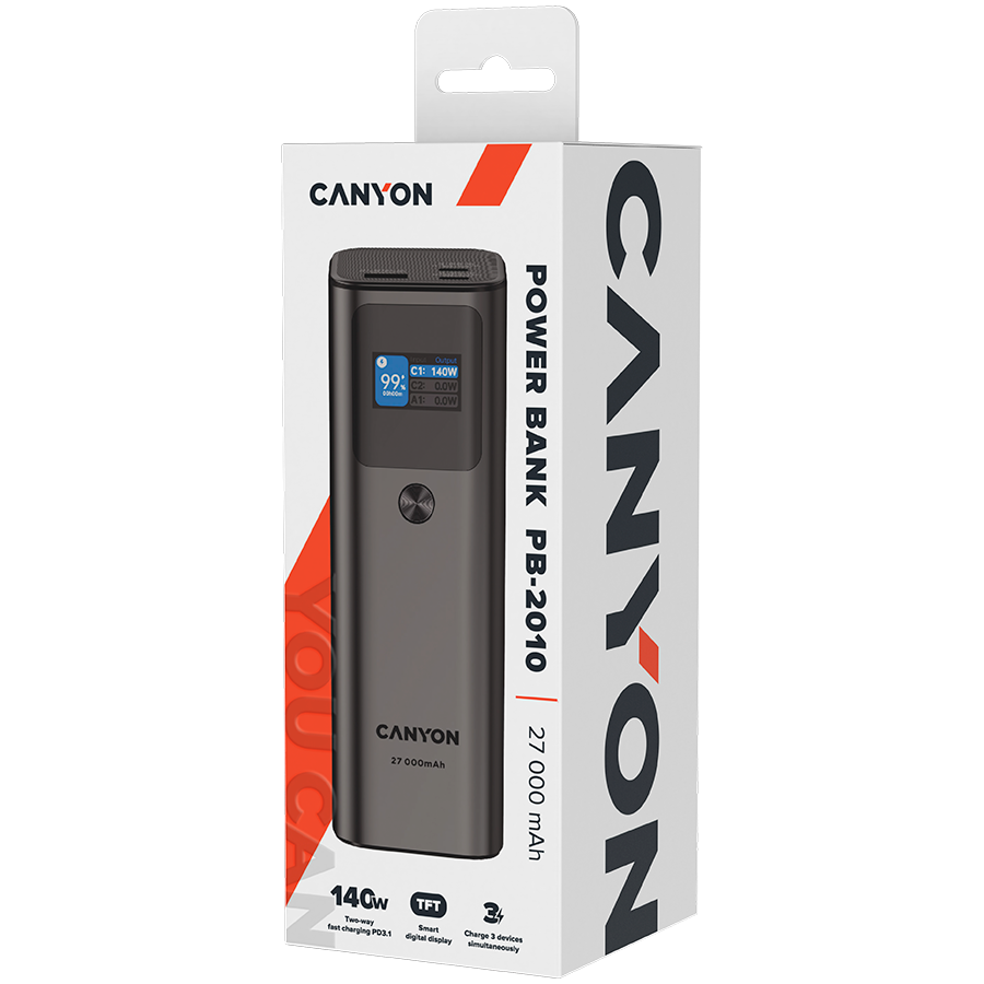 Canyon Power bank PB-2010 - Grey