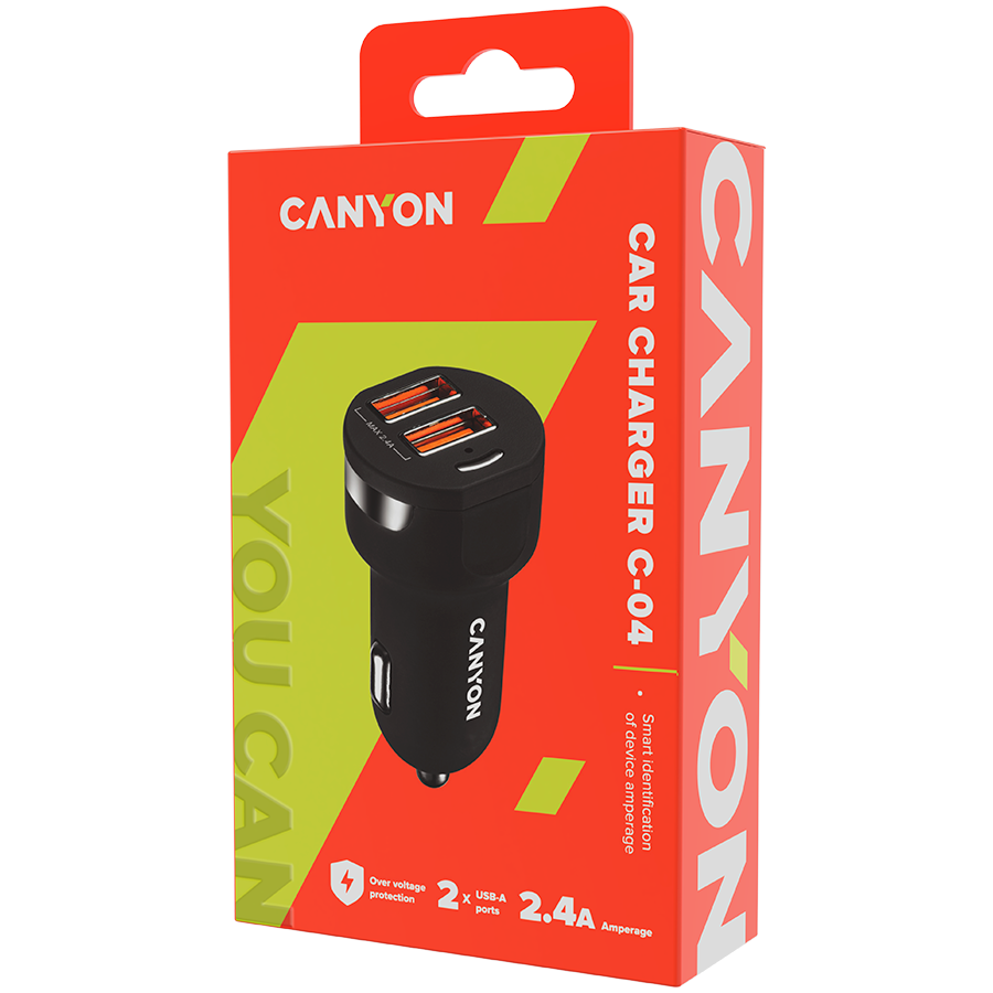Canyon Car Charger 2.4A 2x USB-A