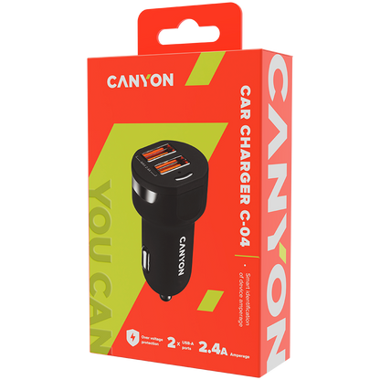 Canyon Car Charger 2.4A 2x USB-A