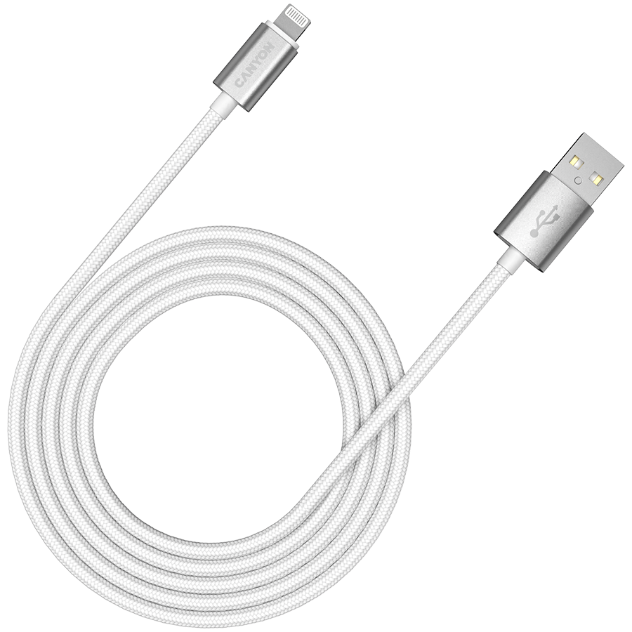 Canyon USB-A to Lightning 12W 1M - Pearl White