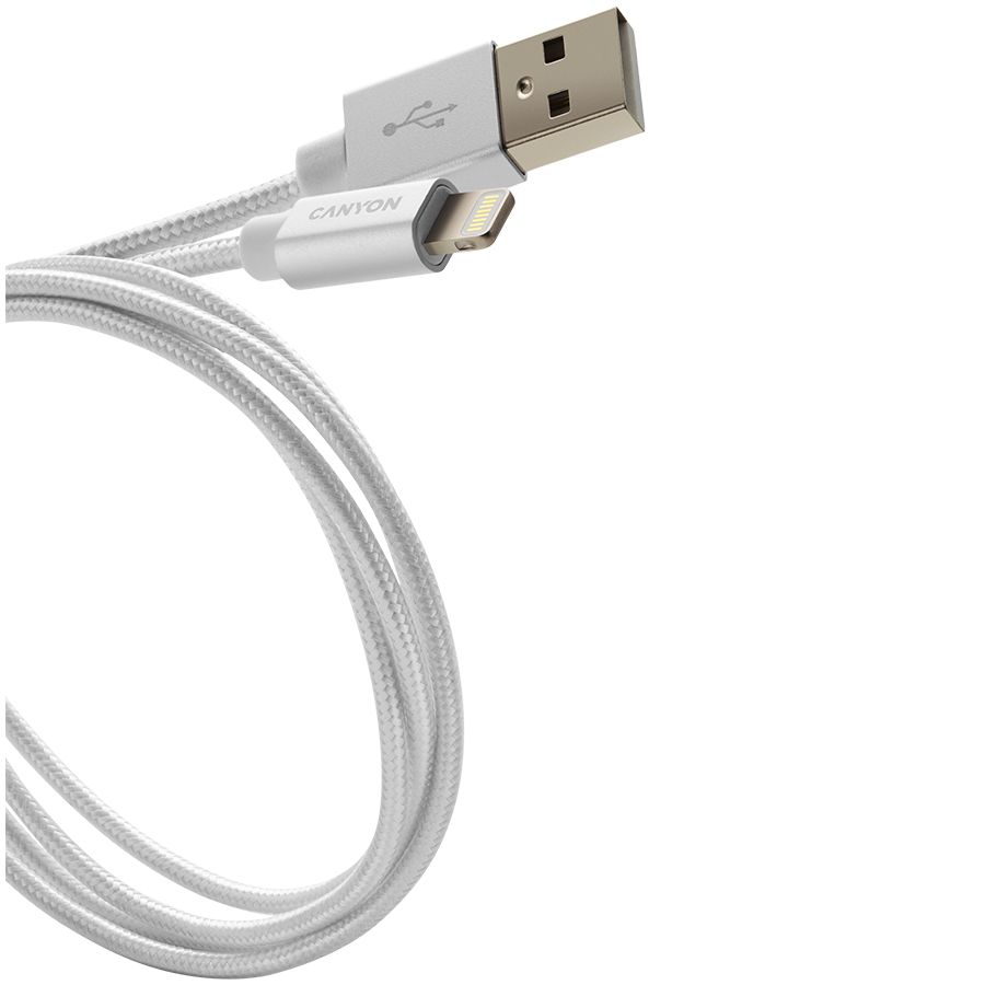 Canyon USB-A to Lightning 12W 1M - Pearl White