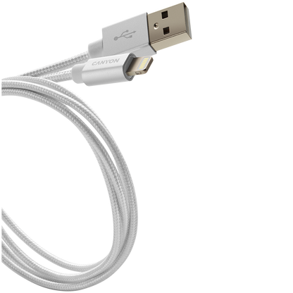 Canyon USB-A to Lightning 12W 1M - Pearl White