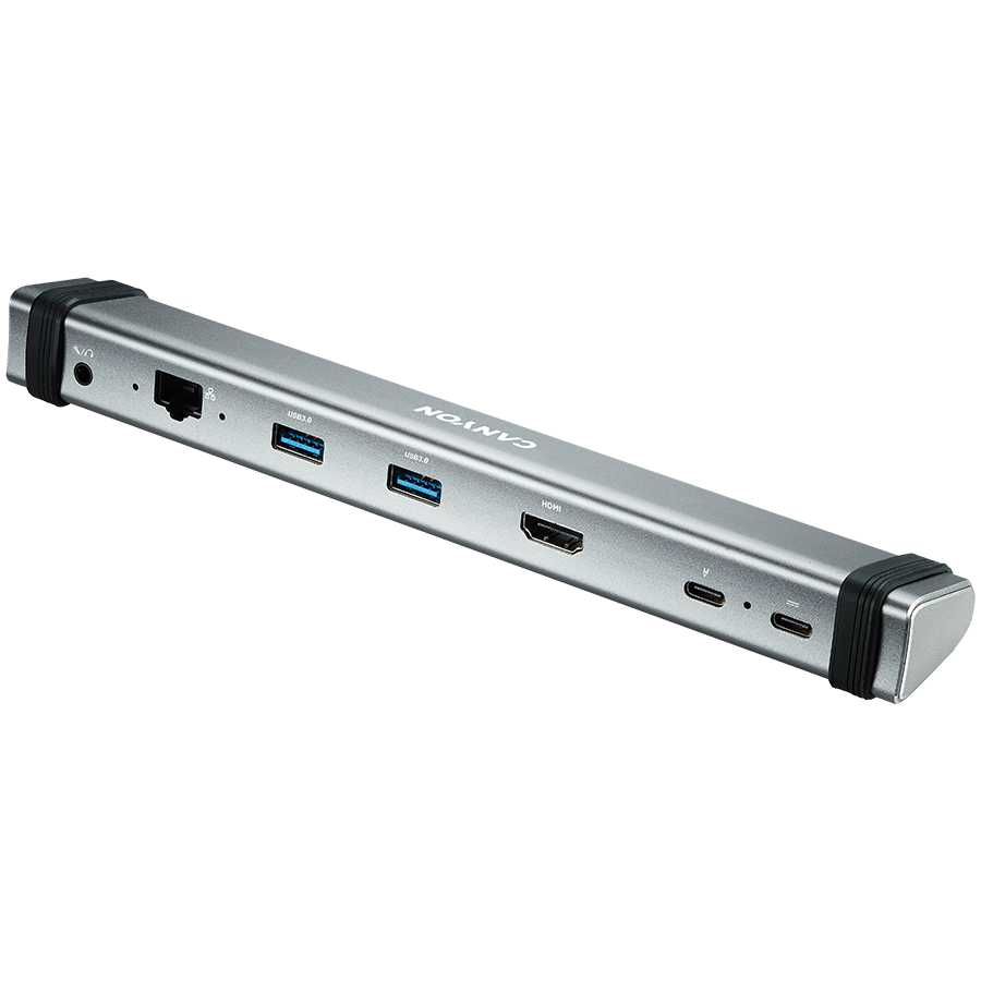Canyon DS-6 6-in-1 USB-C Docking Station and Stand - Space Grey