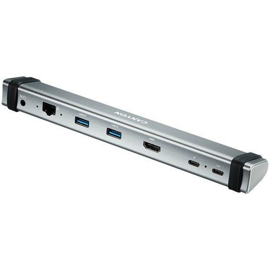 Canyon DS-6 6-in-1 USB-C Docking Station and Stand - Space Grey