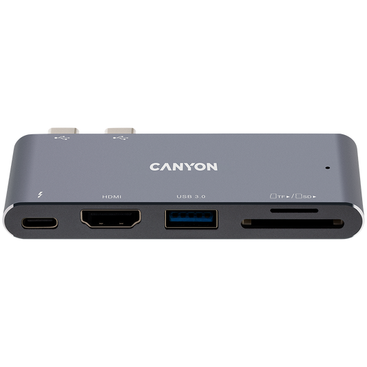 Canyon DS-5 5-in-1 Thunderbolt 3 Hub - Space Grey