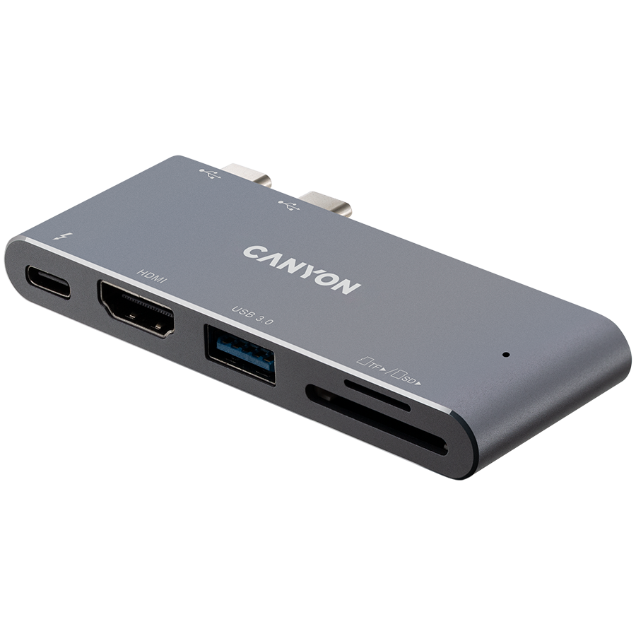 Canyon DS-5 5-in-1 Thunderbolt 3 Hub - Space Grey