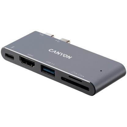 Canyon DS-5 5-in-1 Thunderbolt 3 Hub - Space Grey