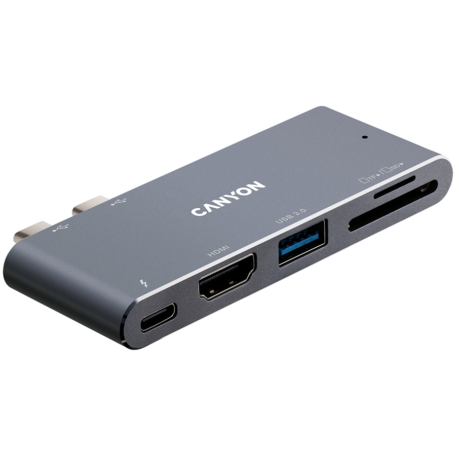 Canyon DS-5 5-in-1 Thunderbolt 3 Hub - Space Grey