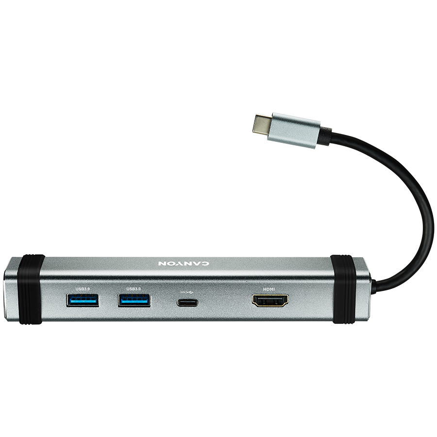 Canyon DS-3 4-in-1 USB-C Hub - Space Grey