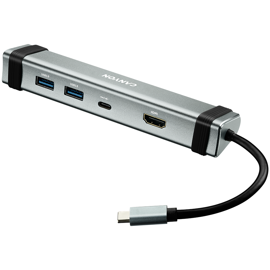 Canyon DS-3 4-in-1 USB-C Hub - Space Grey