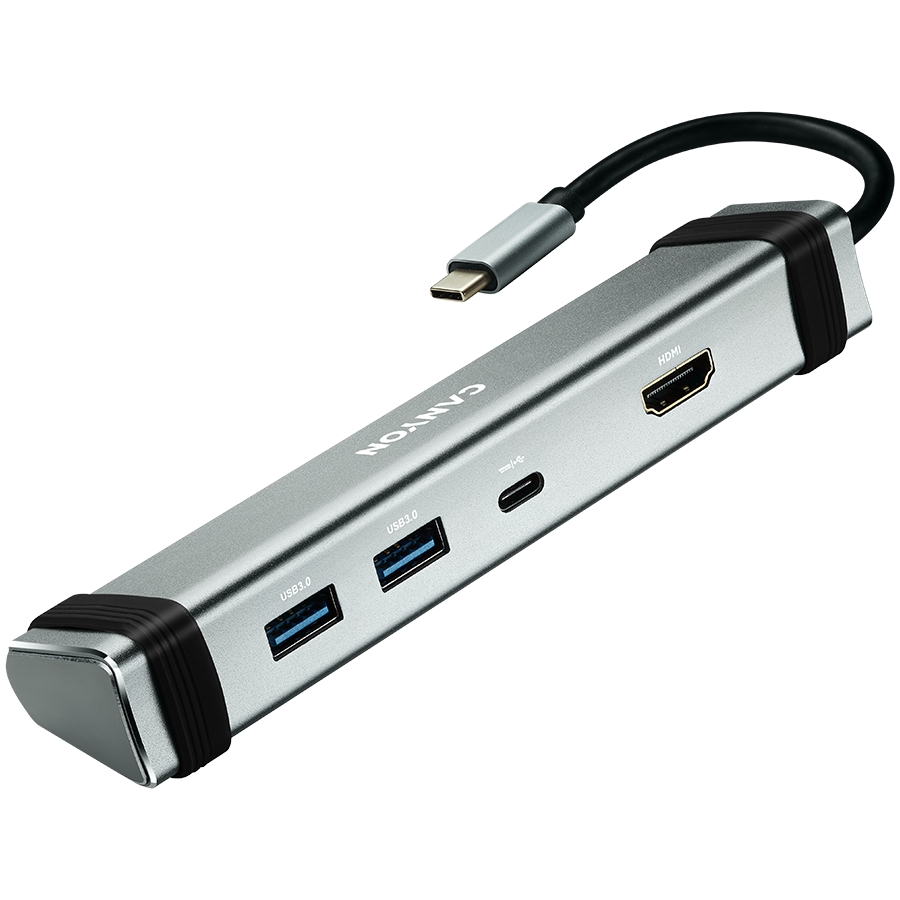 Canyon DS-3 4-in-1 USB-C Hub - Space Grey