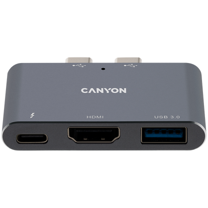 Canyon DS-1 3-in-1 Thunderbolt 3 Hub - Space Grey
