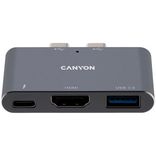 Canyon DS-1 3-in-1 Thunderbolt 3 Hub - Space Grey