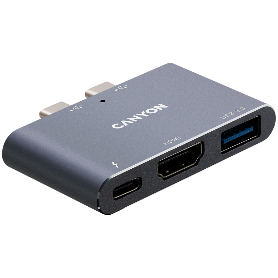 Canyon DS-1 3-in-1 Thunderbolt 3 Hub - Space Grey