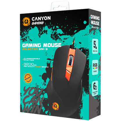 Canyon Eclector GM-3 Gaming Mouse - Black