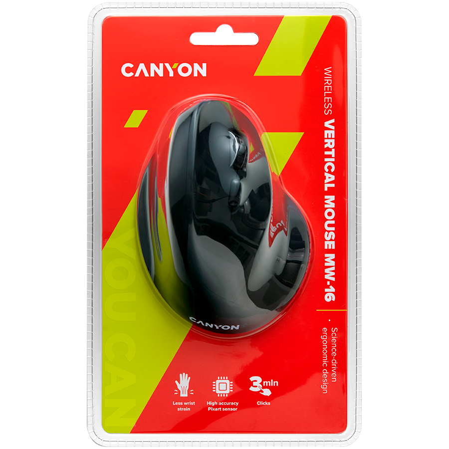 Canyon Wireless Mouse MW-16 - Black