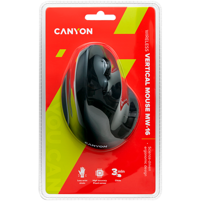 Canyon Wireless Mouse MW-16 - Black