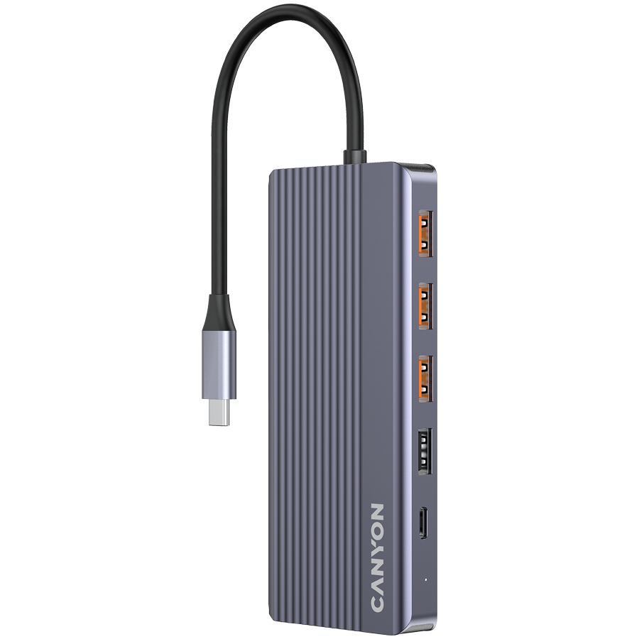 Canyon DS-16 13-in-1 USB-C Hub 4K - Grey